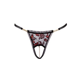 String dentelle ouvert bicolore - Cottelli LINGERIE