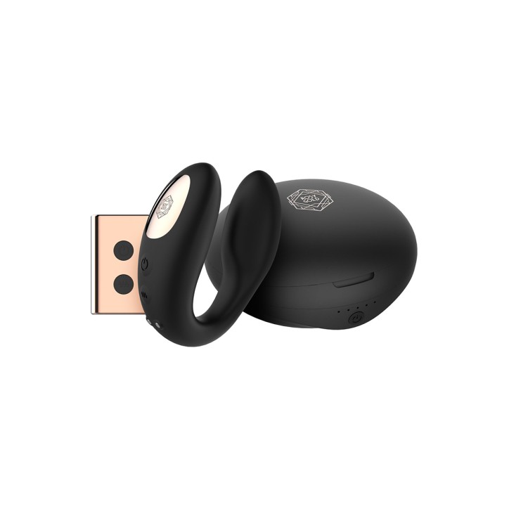 Vibro pour couple C-Shape  - Rosy Gold