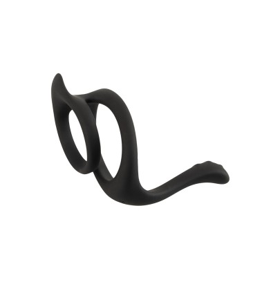 Cock & Ball Ring liquid silicone avec écarteur de périnée - Erecto