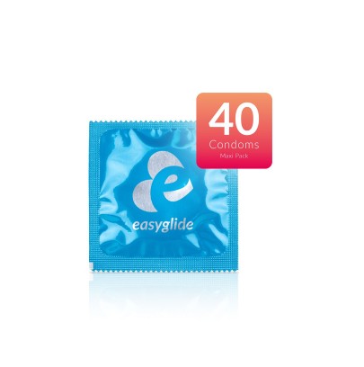 40 préservatifs Ribs and Dots - EasyGlide