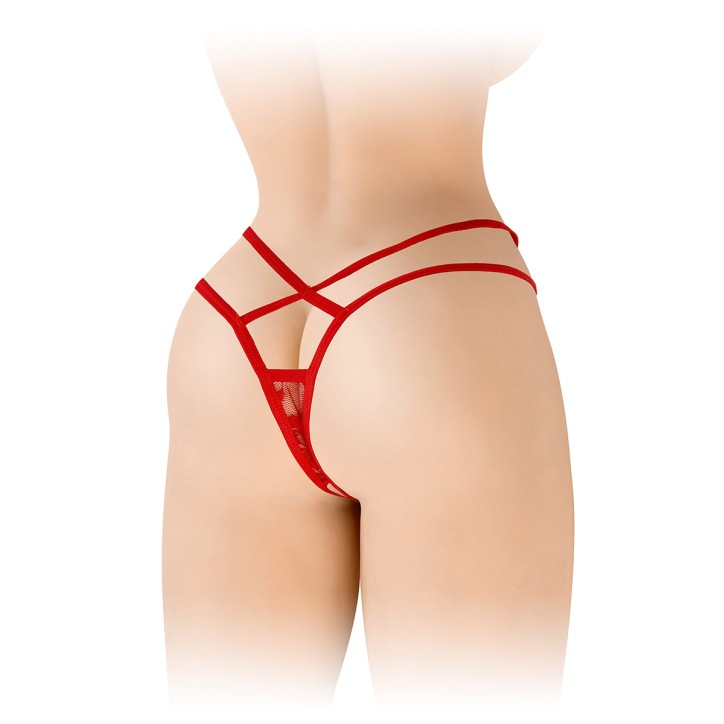 String ouvert Mylene - rouge