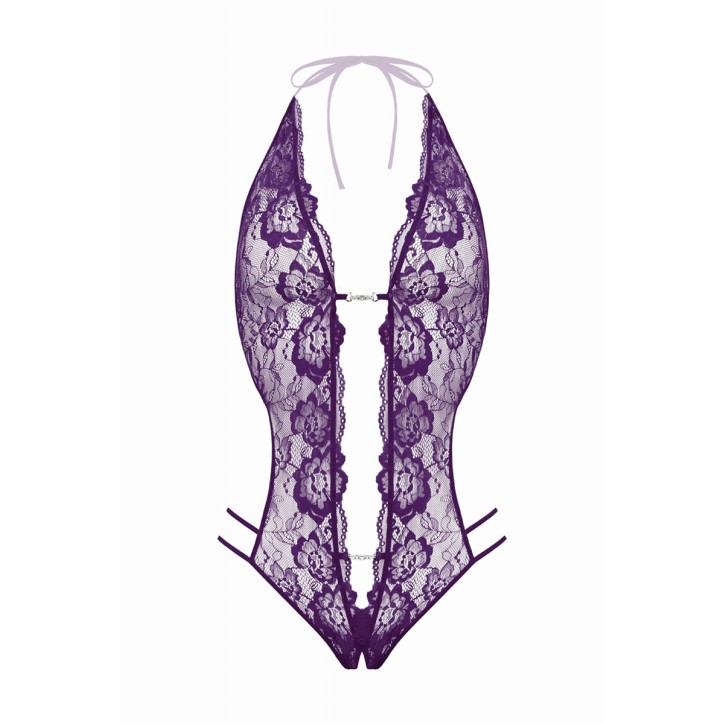 Body string ouvert Renee violet - Christine