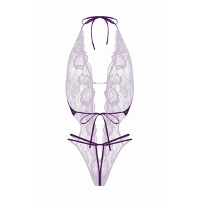 Body string ouvert Renee violet - Christine