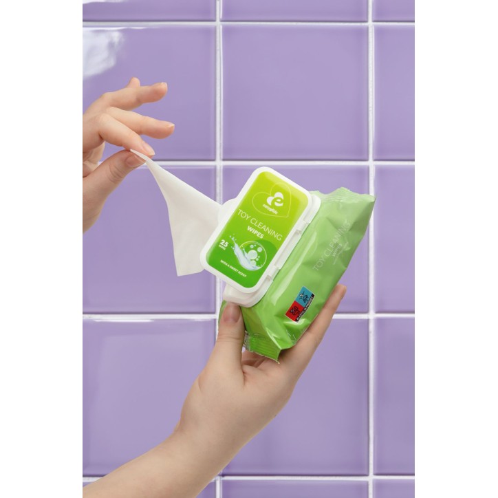 25 lingettes Lingettes nettoyantes pour sextoys - EasyGlide 25 lingettes Lingettes nettoyantes pour sextoys - EasyGlide