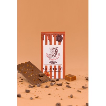 Chocolat au lait éclats de caramel - Tablette 100g - Les canailles