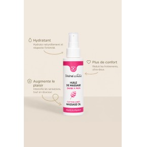 Huile de massage BIO barbe à papa - Divinextases
