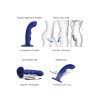 Vibro Tapping dildo wave bleu - Strap on Me