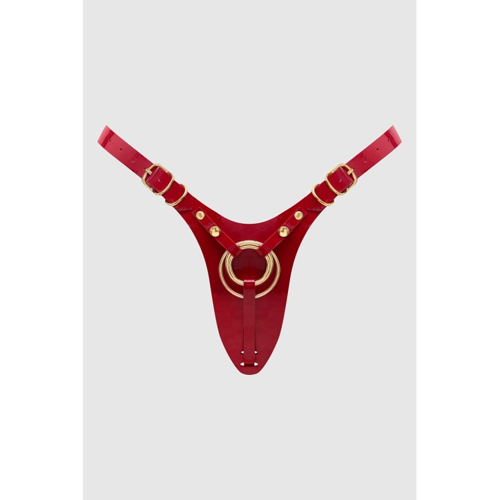 Harnais Fabulous rouge vernis - Strap On Me