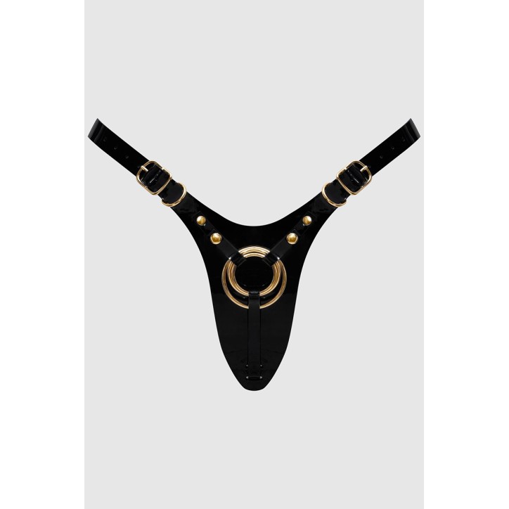 Harnais Fabulous noir vernis - Strap On Me