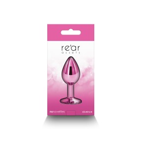 Plug bijou aluminium chromé rose S