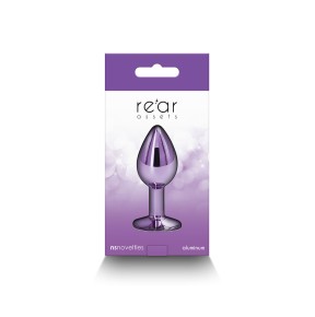 Plug bijou aluminium chromé violet S