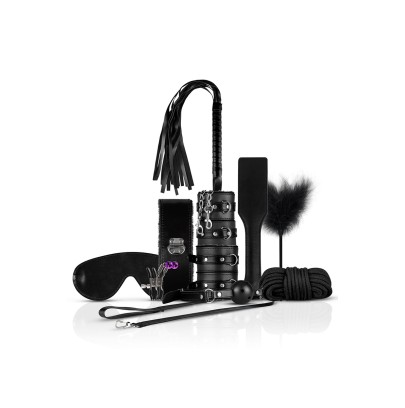 Coffret BDSM  Black Fantasy 10 accessoires - Bedroom Fantasies