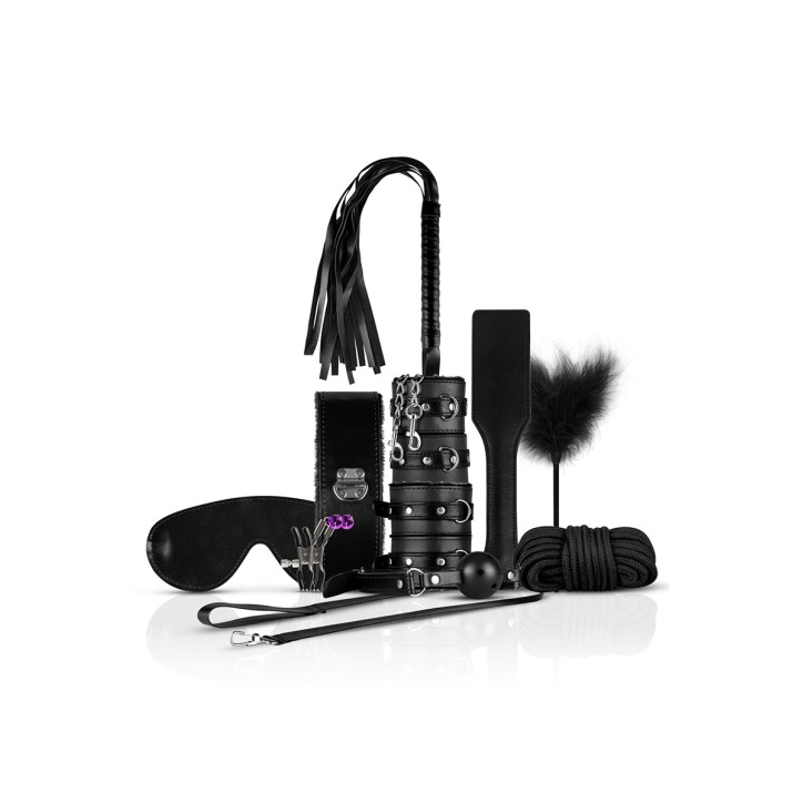 Coffret BDSM  Black Fantasy 10 accessoires - Bedroom Fantasies