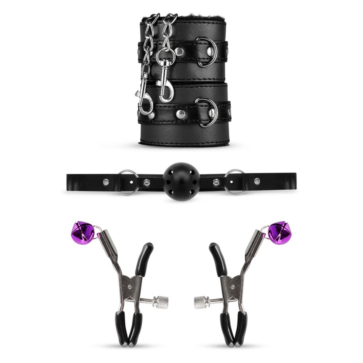 Coffret BDSM  Black Fantasy 10 accessoires - Bedroom Fantasies