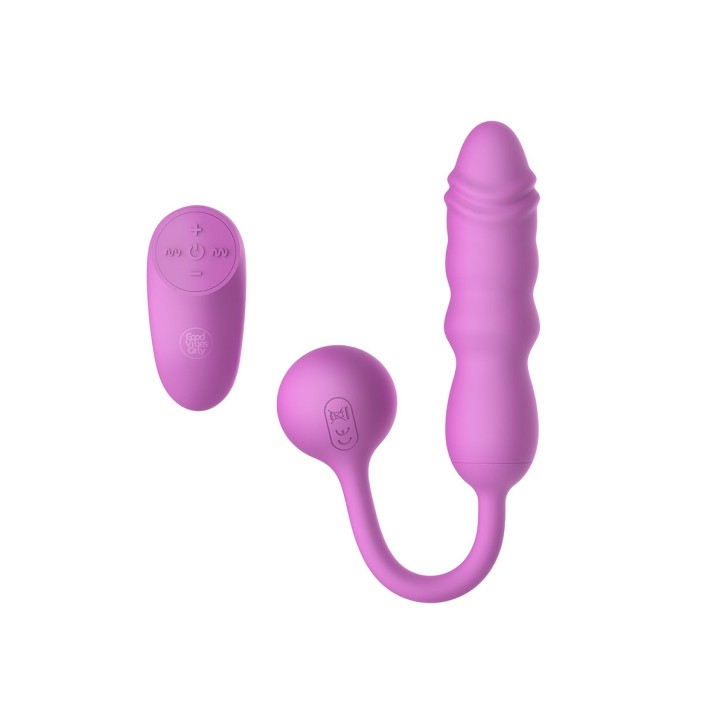 Mini vibro va-et-vient télécommandé - Good Vibes Only