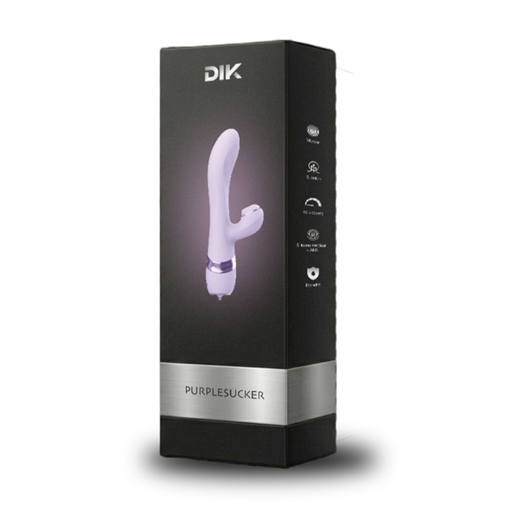 Vibro Rabbit 3 en 1 Purple Sucker - DIK