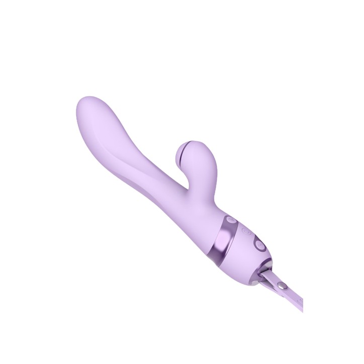 Vibro Rabbit 3 en 1 Purple Sucker - DIK