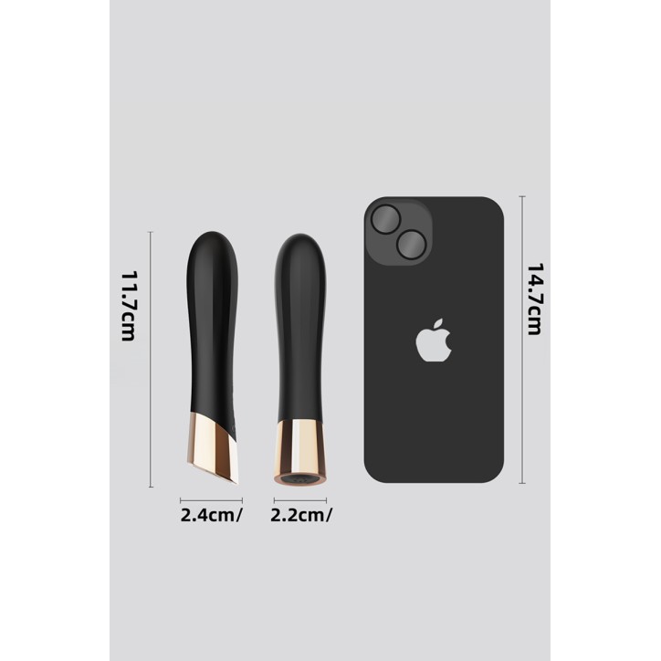 Mini vibro rechargeable en silicone Luxstick - DIK