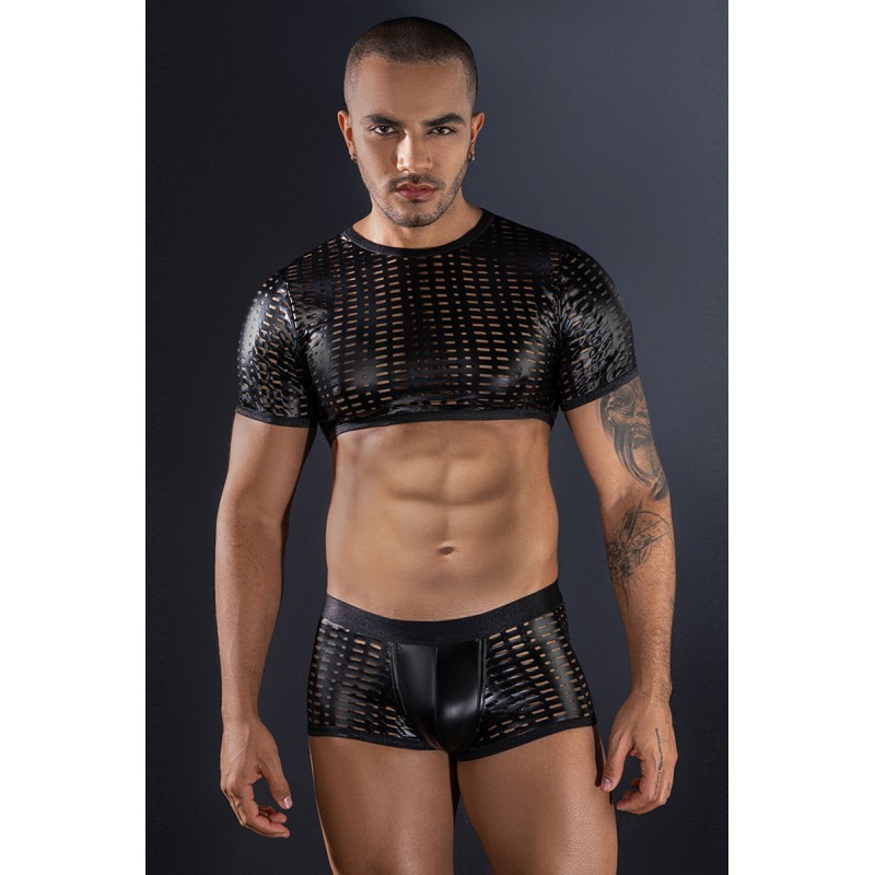 Ensemble top et boxer noir - J Lingerie