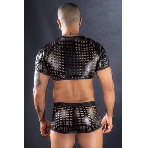 Ensemble top et boxer noir - J Lingerie