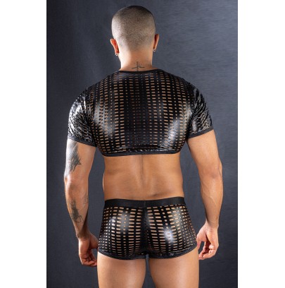 Ensemble top et boxer noir - J Lingerie