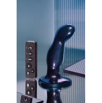 Dildo fingering et vibrant bleu - Strap On Me