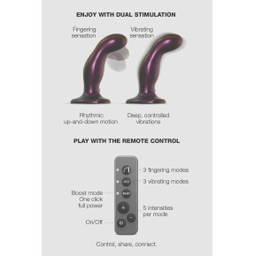 Dildo fingering et vibrant aubergine - Strap On Me