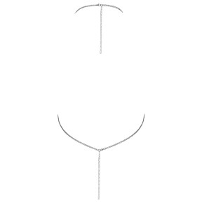 Top en métal argenté - Cottelli ACCESSOIRES