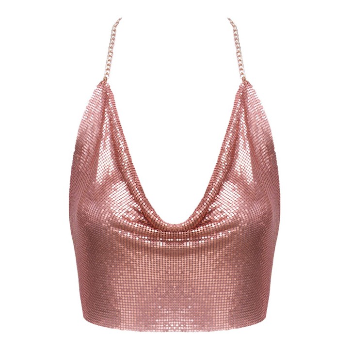 Top en métal doré rose - Cotelli ACCESSOIRES