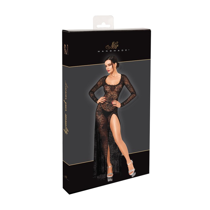 Robe longue One More Kiss F405 - Noir Handmade