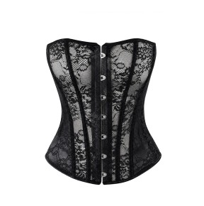 Corset One More Kiss F406 - Noir Handmade