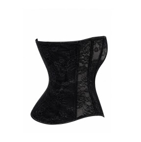 Corset One More Kiss F406 - Noir Handmade