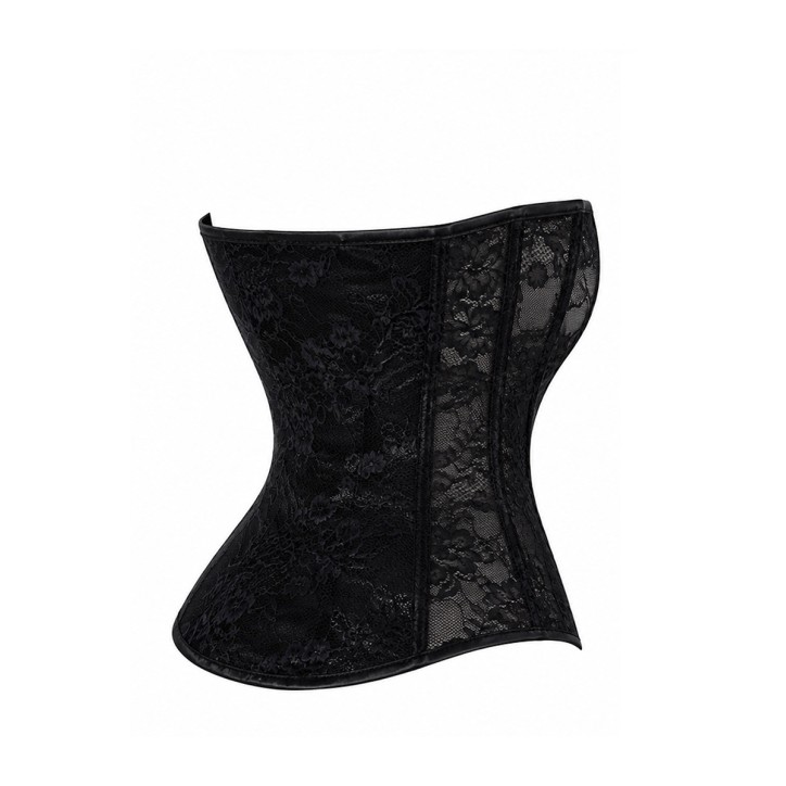 Corset One More Kiss F406 - Noir Handmade