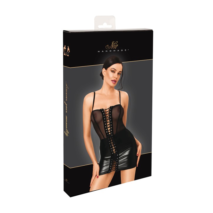 Mini robe Do Not Disturb F409 - Noir Handmade