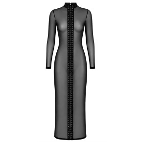 Robe longue Do Not Disturb F410 - Noir Handmade