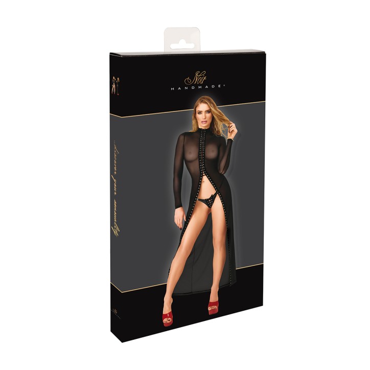 Robe longue Do Not Disturb F410 - Noir Handmade