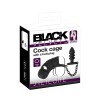 Cage à pénis avec plug anal - Black Velvets