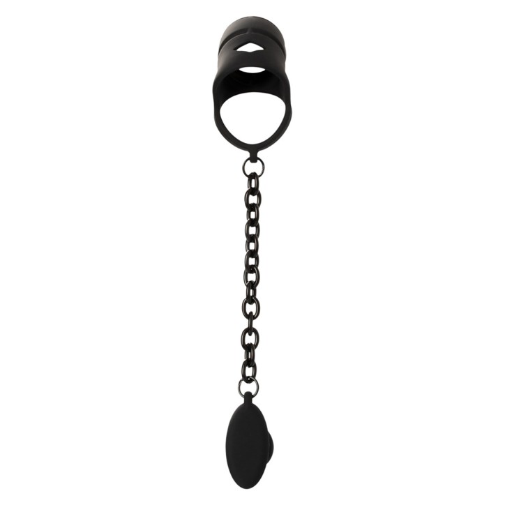 Cage à pénis avec plug anal - Black Velvets