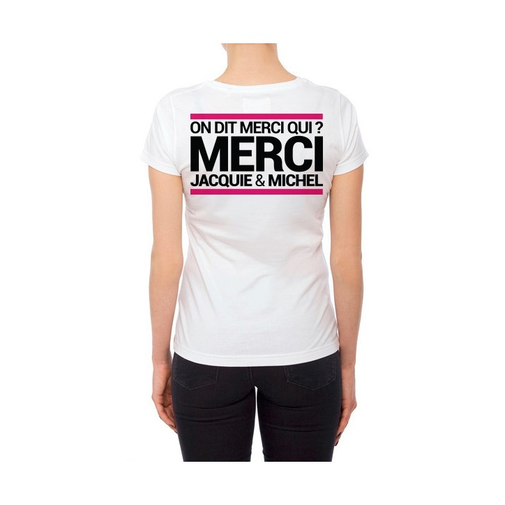Tee-shirt  J&M blanc - spécial  femme