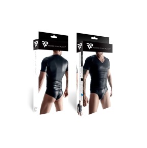 T-shirt wetlook noir - Regnes