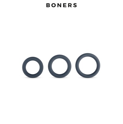 Kit de 3 anneaux de pénis - Boners