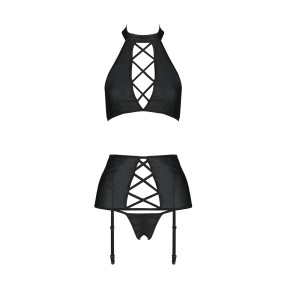Ensemble sexy faux cuir Nancy - Passion