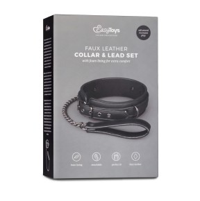 Collier fétichiste et laisse - Easytoys Fetish Collection