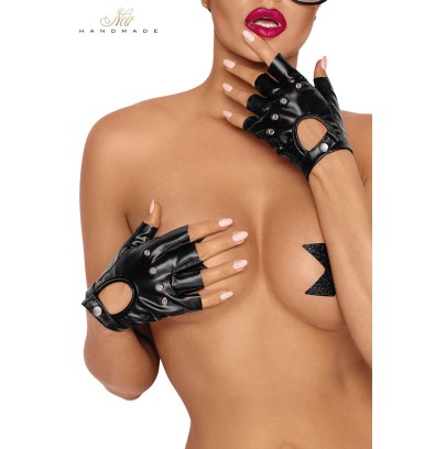 Gants mitaines en wetlook F264