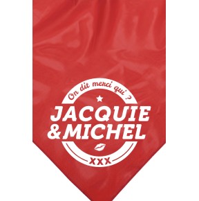 Bandana rouge Jacquie & Michel