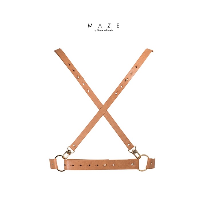 Harnais X marron - Maze
