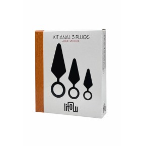 kit d'entrainement anal 3 plugs silicone - Litolu