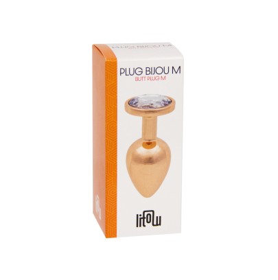 Plug bijou rose gold M - Litolu