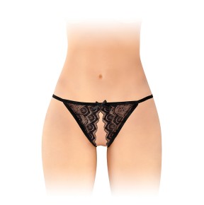 Culotte ouverte Zoé noire - Fashion Secret