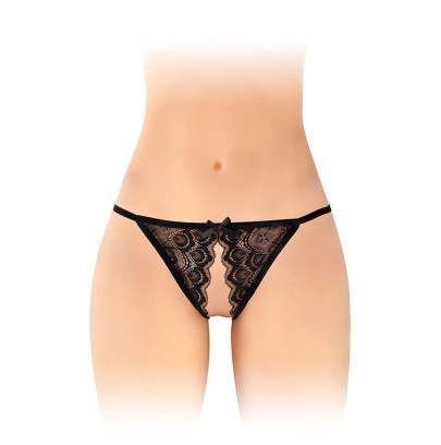 Culotte ouverte Zoé noire - Fashion Secret